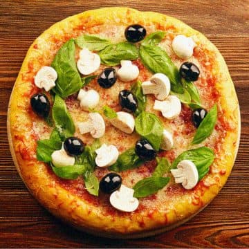 Pizza del menú