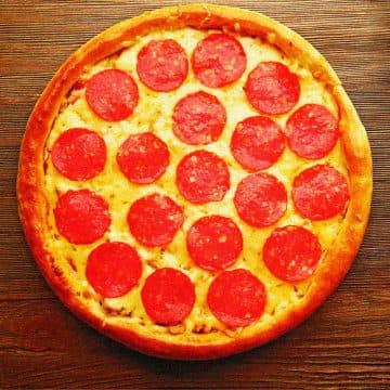 Pizza del menú