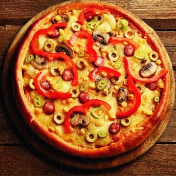 Pizza del menú