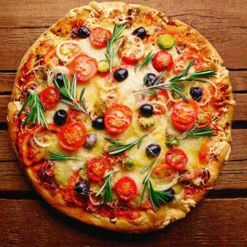 Pizza del menú